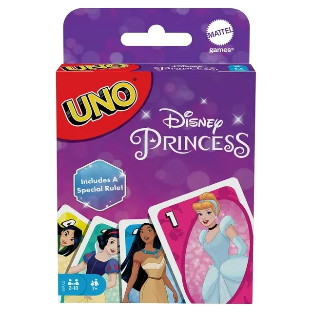 Photo 1 of UNO Disney Princesses Card Game for Kids & Family, 2-10 Players, Ages 7 Years & Older
