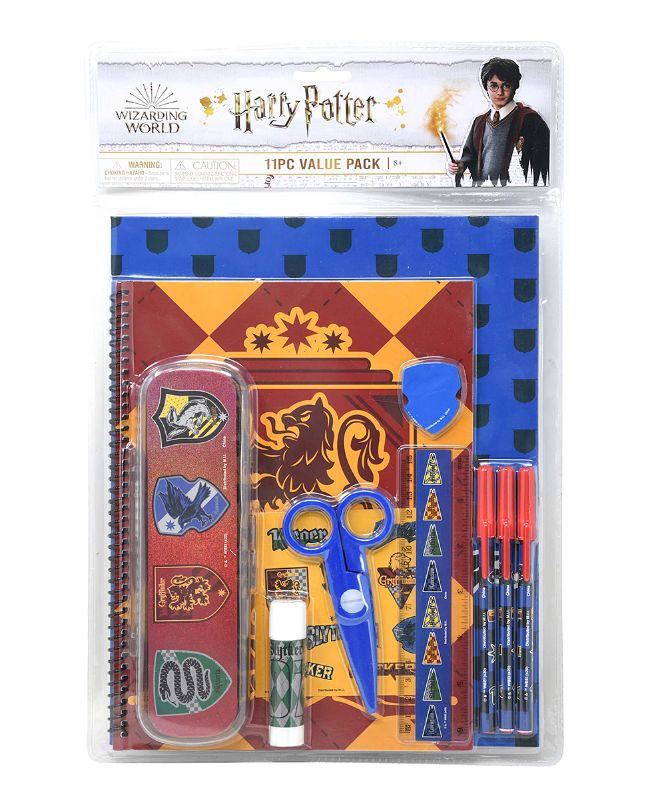 Photo 1 of Harry Potter 11pc Value Pack with Plastic Pencil Case in PVC Bag with Header