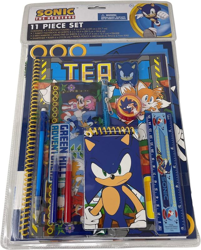 Photo 1 of Innovative Designs Sonic the Hedgehog 11 Pcs Stationey Set