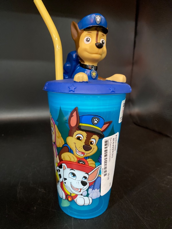 Photo 2 of Paw Patrol Water Bottle With Straw