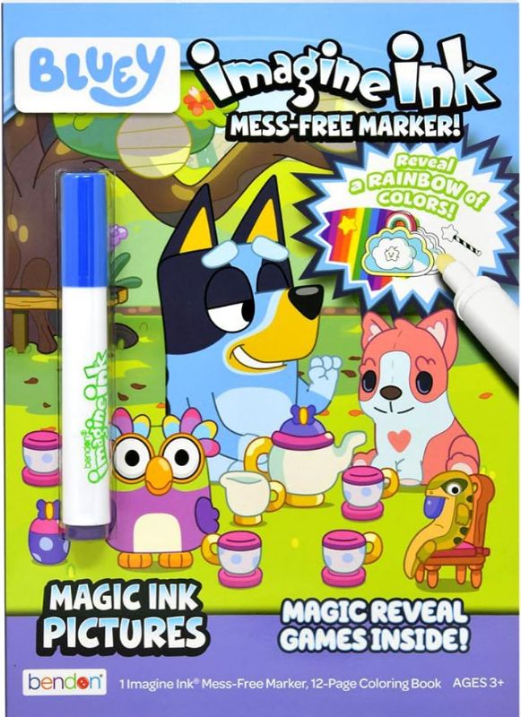 Photo 1 of Bluey Magic Ink Coloring Book