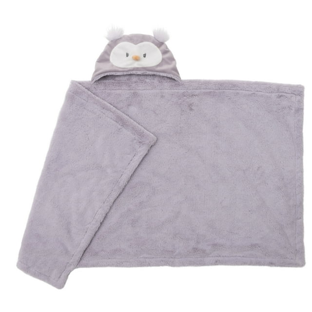 Photo 2 of Baby GUND Baby Toothpick Quinn Owl Hooded Blanket Plush, Purple