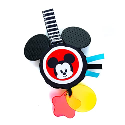 Photo 1 of KIDS PREFERRED Disney Baby Mickey Mouse Hanging Toy, Black and White High Contrast Crinkle Plush, Boys and Girls Ages 0+
