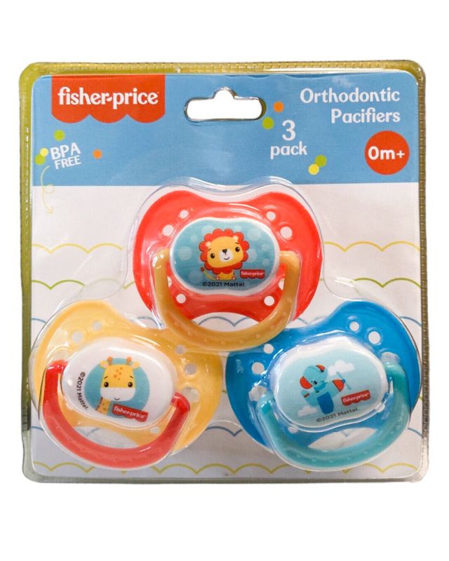 Photo 1 of Fisher-Price Baby 3-Pack Orthodontic Pacifiers - Pink/multi One Size