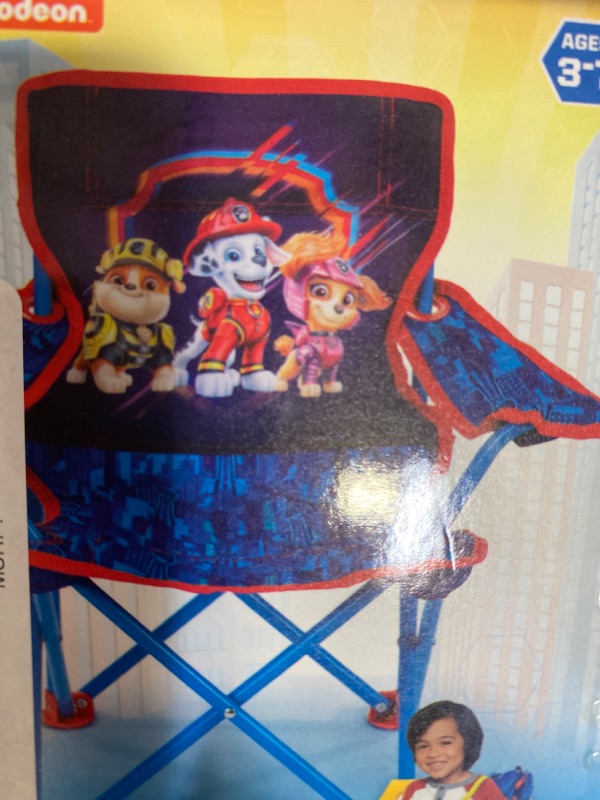 Photo 1 of Idea Nuova Kids Indoor-Outdoor Folding Camp Chair, Paw Patrol
