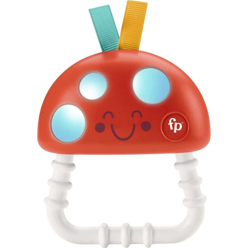 Photo 1 of Fisher-Price Teethe ‘n Glow Mushroom Light-up Infant Rattle and Silicone Teething Toy