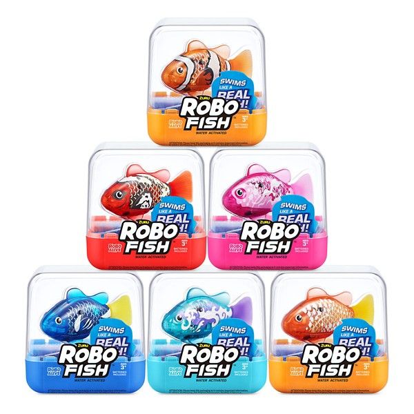 Photo 1 of Zuru Robo Alive Robo Fish Changes Color Robotic Swimming Fish Water Activated Series 3 