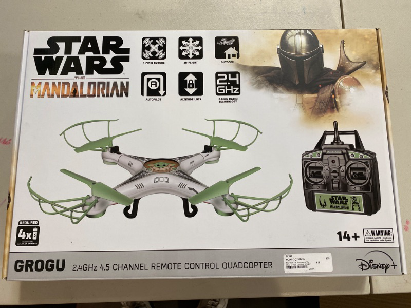 Photo 2 of Star Wars The Mandalorian Grogu Baby Yoda 2.4GHz 4.5CH RC Quadcopter Drone
