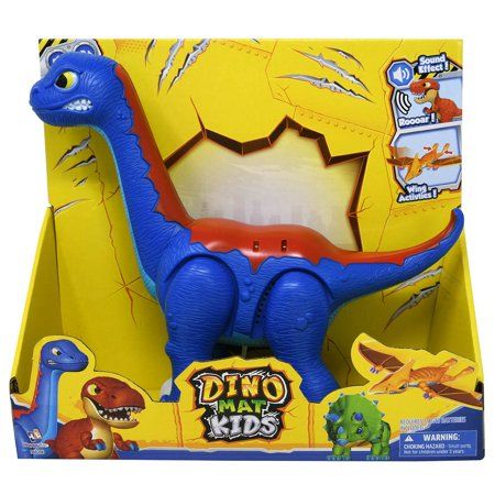 Photo 1 of Battery Operated Dino Mat Kids Brontasauras with Sound in Open Box
