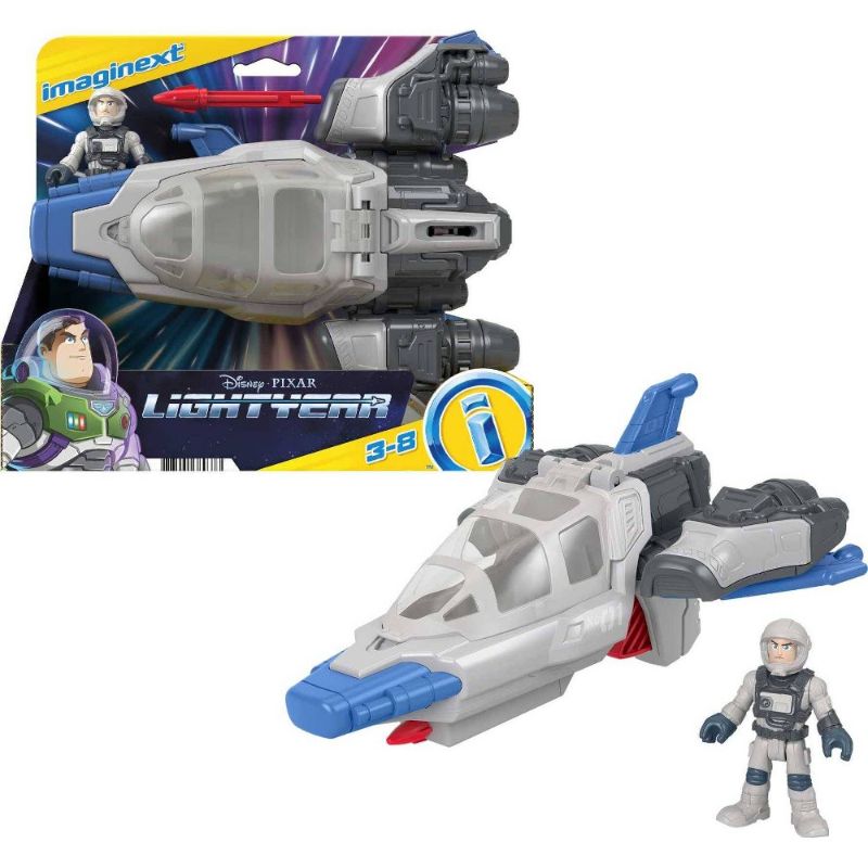 Photo 1 of Disney and Pixar Lightyear Imaginext Hyperspeed Explorer XL-01 Spaceship & Buzz Lightyear Figure Set
