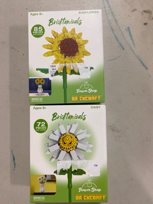 Photo 1 of bricktanicals 72 piece flower bundle of 2