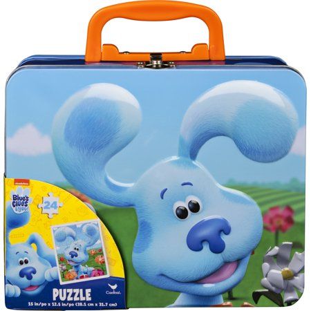 Photo 1 of Blues Clues 24-Piece Puzzle in Tin with Handle for Families and Kids Ages 4 and up
