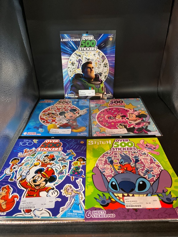 Photo 1 of disney sticker bundle set