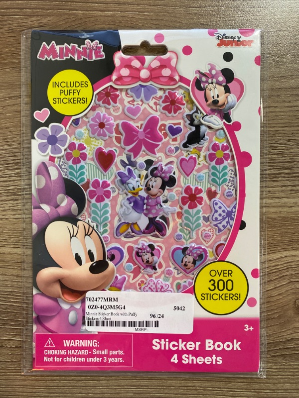 Photo 1 of Minnie Sticker Book with Puffy Stickers 4 Sheet- 6 Pack