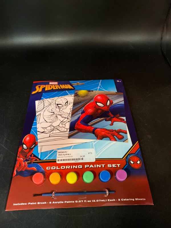 Photo 1 of Marvel Spiderman coloring paint set