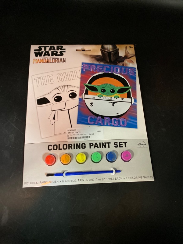 Photo 1 of Starwars the Mandalorian coloring paint set