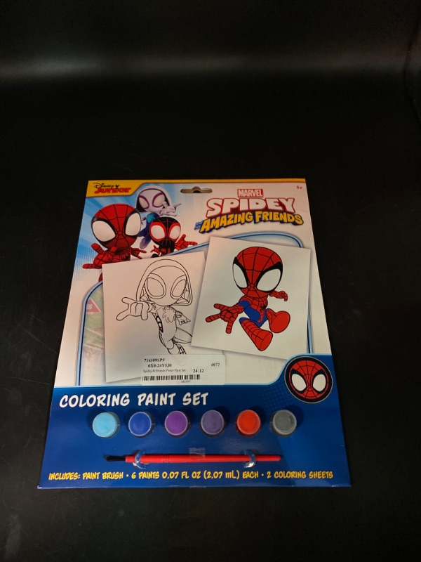 Photo 1 of Marvel spidey amazing friends coloring paint set