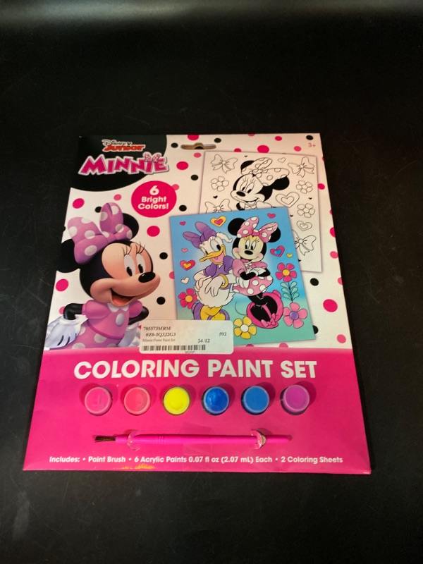 Photo 1 of Disney Jr Minnie Mouse coloring paint set