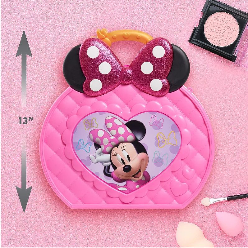 Photo 2 of Disney Junior Minnie Mouse Get Glam Magic Table Top Pretend Play Vanity with Lights and Sounds, Officially Licensed Kids Toys for Ages 5 Up by Just Play

