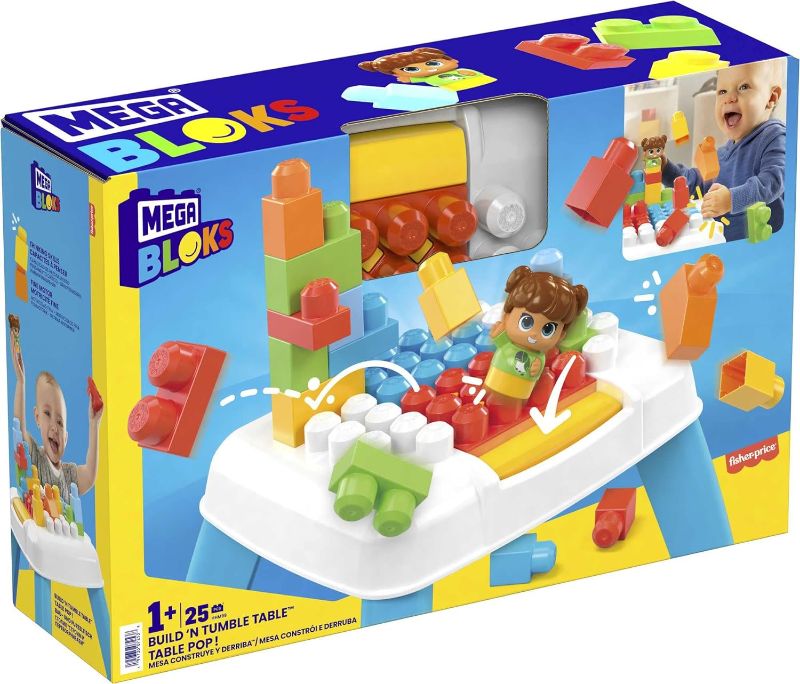 Photo 1 of Matagot MTTHHM99 Mega Bloks Build N Tumble Table Toy - 2 Piece
