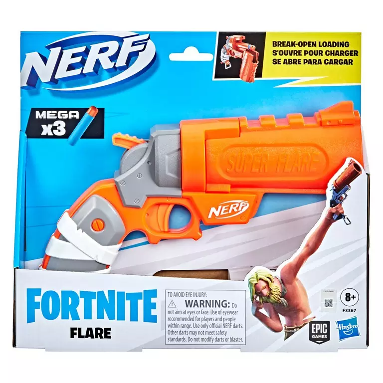 Photo 1 of Nerf Fortnite Flare Dart Blaster Includes 3 Nerf Mega Darts
