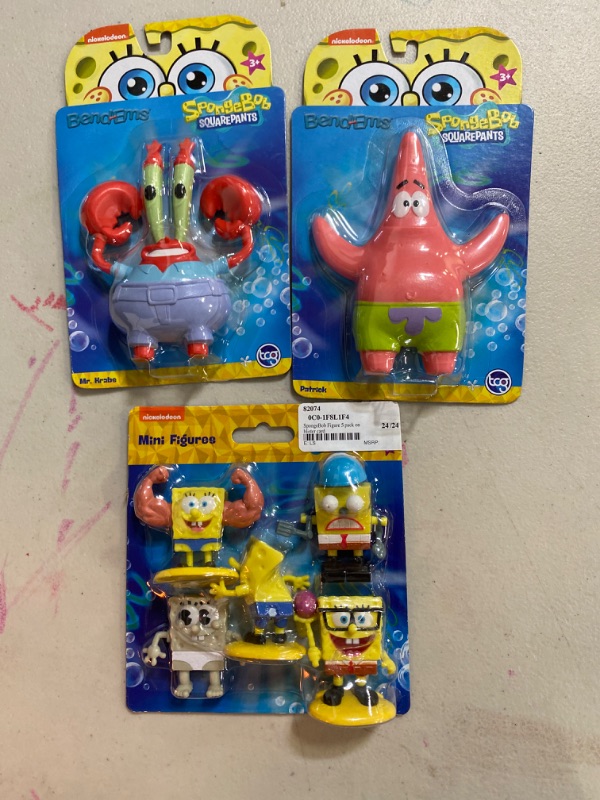 Photo 1 of spongebob action figure bundle