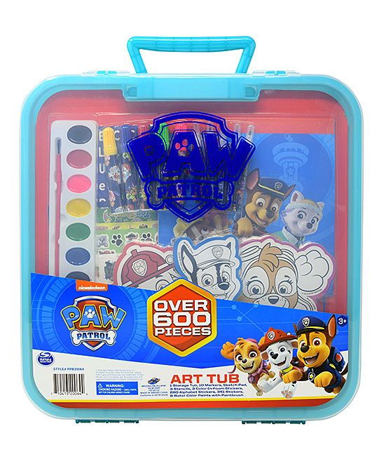 Photo 1 of Paw Patrol Coloring and Activity Book Set Color Mess Free Craft Art Kit for Kids Includes Drawing Pad Markers Stickers
