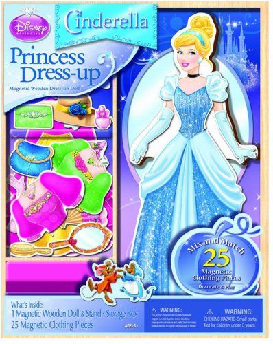 Photo 1 of Bendon Disney Cinderella Wooden Magnetic Playset, 25-Piece
