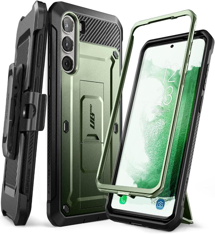 Photo 1 of SUPCASE Unicorn Beetle Pro Case for Samsung Galaxy S23 5G (2023), Full-Body Dual Layer Rugged Belt-Clip & Kickstand Case (Guldan)
