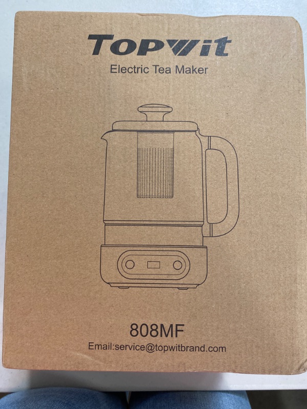 Photo 4 of Topwit Electric Tea Kettle, 11 Temperature Control & 4 Presets Glass Kettle with Removable Infuser, 0.8L Electric Kettle for Coffee, Formula, Tea Maker with 8H Keep Warm, Boil-dry Protect, Beige
