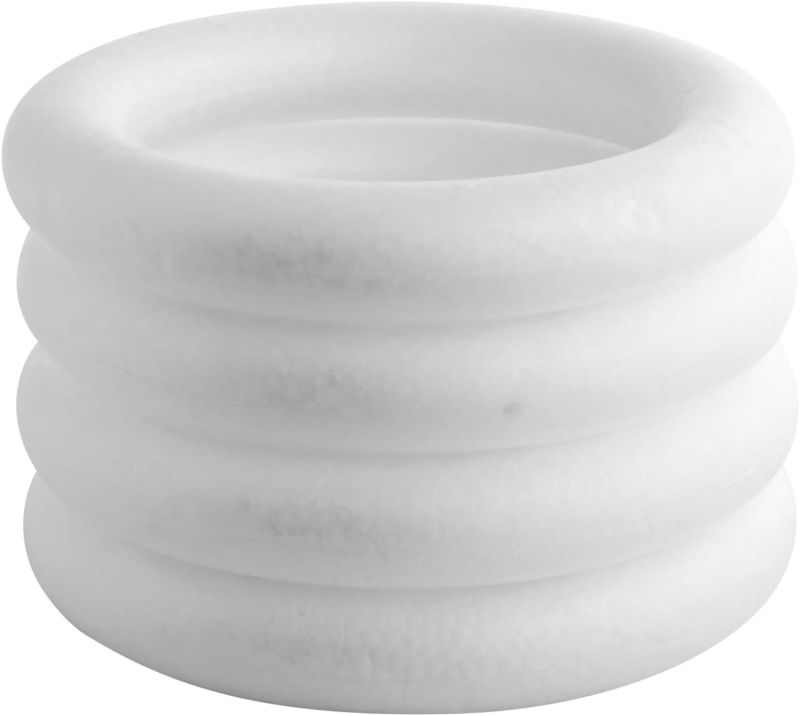 Photo 2 of Bright Creations 4 Pack Foam Wreath Forms, 10 Inch Rings for Crafts, DIY Projects, Holiday Decor (White)
