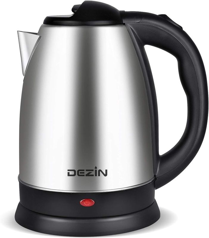 Photo 1 of DEZIN Electric Kettle Upgraded, BPA Free 2L Stainless Steel Tea Kettle, Fast Boil Water Warmer with Auto Shut Off and Boil Dry Protection Tech for Coffee, Tea, Beverages
