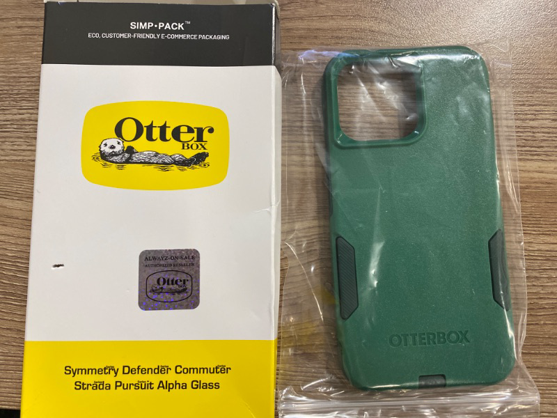 Photo 2 of OtterBox iPhone 15 Pro (Only) Commuter Series Case - GET YOUR GREENS, Slim & Tough, Pocket-Friendly, With Port Protection
