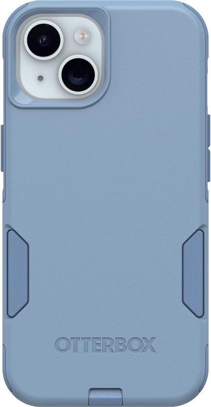 Photo 1 of OtterBox iPhone 15, iPhone 14, and iPhone 13 Commuter Series Case - CRISP DENIM (Blue), Slim & Tough, Pocket-Friendly, with Port Protection
