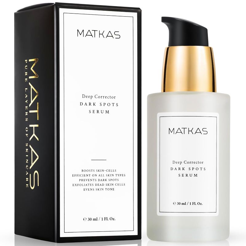 Photo 1 of MATKAS Korean Dark Spot Remover for Face Serum - for Uneven Skin Tone, Hyperpigmentation Treatment, Dark Spot Corrector, Discoloration Correcting - Niacinamide, Oat Extract, Green Tea, Hyaluronic Acid
