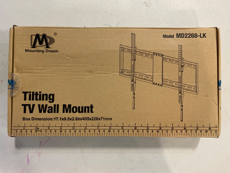 Photo 2 of Mounting Dream TV Wall Mount for 32-65 Inch TV, TV Mount with Swivel and Tilt, Full Motion TV Bracket with Articulating Dual Arms, Fits 16inch Studs, Max VESA 400X400 mm, 99lbs, MD2380
