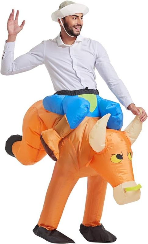 Photo 1 of TOLOCO Inflatable Costume for Adults, Blow up Costume? Men Halloween Costume, Animal Cosplay Costume
