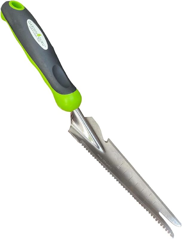 Photo 1 of Garden Guru Hand Weeder Trowel with Ergonomic Handle – Stainless Steel Weeding & Digging Knife – Rust Resistant - Perfect for Weeding, Transplanting, Digging, Pruning, Cutting
