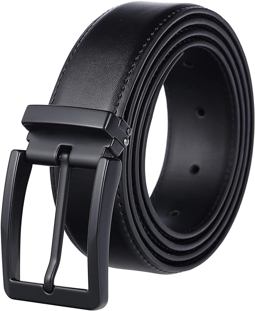 Photo 1 of Men's Dress Belt Black Leather Belts for Jeans
