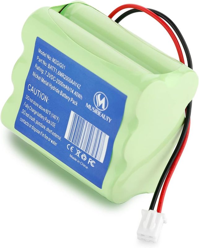 Photo 1 of 7.2V 2000mAh Replacement Battery Compatible with 2Gig BATT1, BATT1X, BATT2X, 6MR2000AAY4Z, GC2 2GIG-CNTRL2 2GIG-CP2, GCKIT311, 228844, Go Control Panel Alarm System 10-000013-001, PERS-4200

