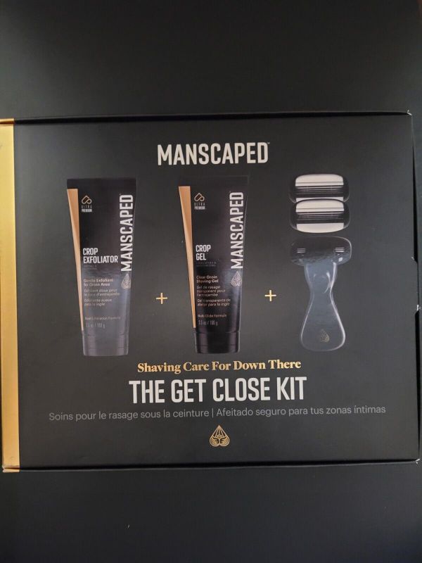 Photo 1 of Manscaped The Get Close Men's Razor Kit Exfoliator Gel Shaver