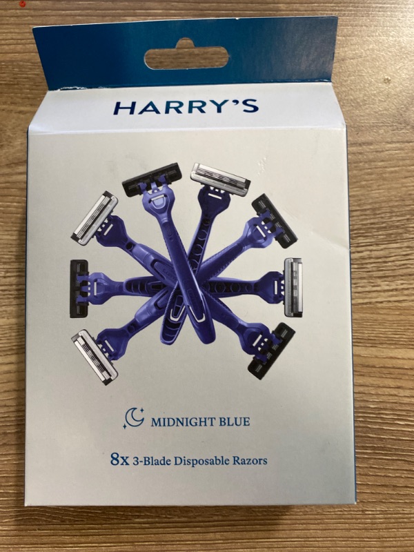 Photo 2 of Harry's Men's Disposable Razors, 3-Blade Razors with Lubricating Strip and Pivoting Head, 8 count
