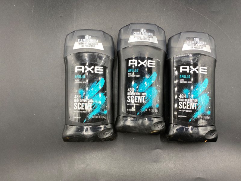 Photo 2 of AXE Apollo Deodorant Stick For Long Lasting Odor Protection, Sage And Cedarwood Men's Deo, Aluminum Free 3oz 3 Count
