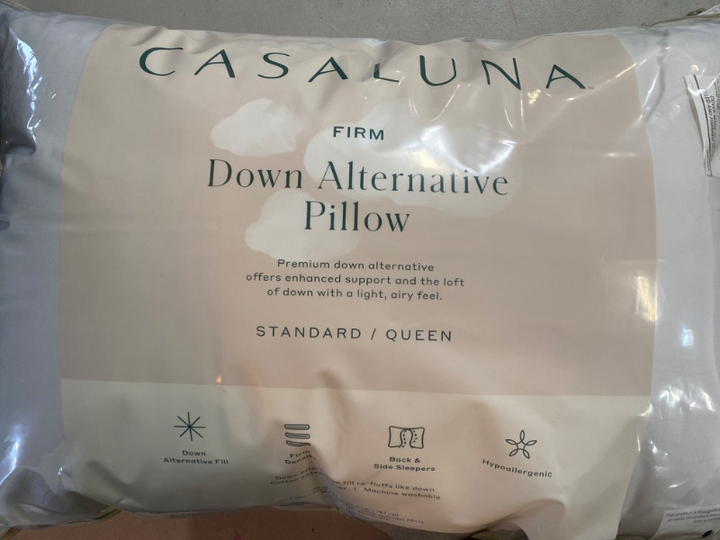 Photo 2 of Machine Washable Firm Down Alternative Pillow - Casaluna™
