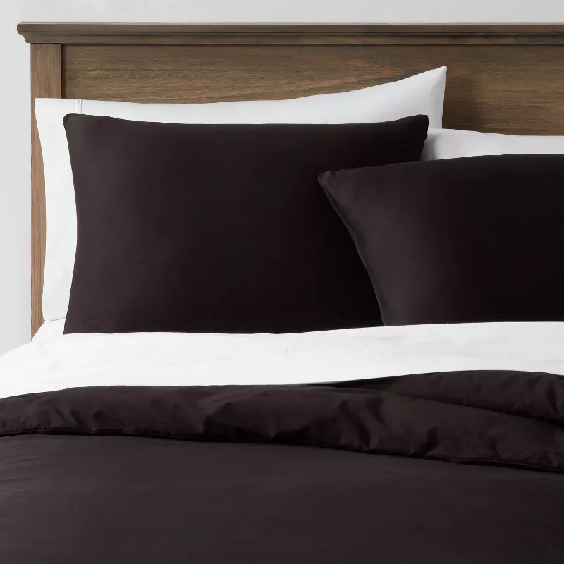 Photo 1 of Washed Cotton Sateen Duvet Cover and Sham Set - Threshold™

