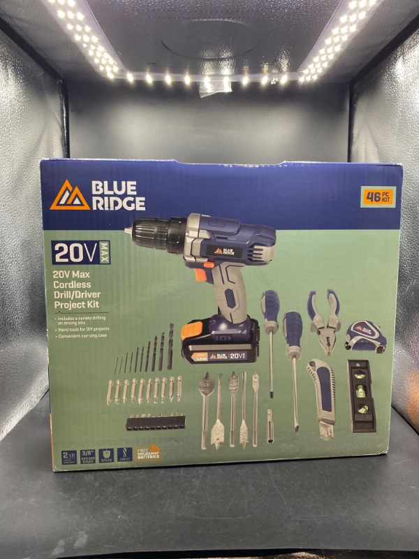 Photo 2 of Blue Ridge Tools 46pc 20V MAX Cordless Project Kit
