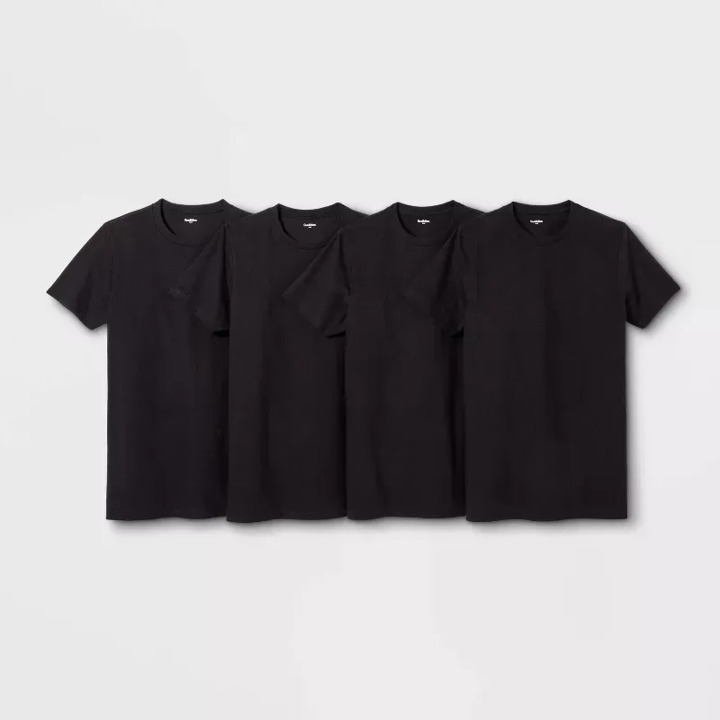 Photo 1 of Men's Short Sleeve 4pk Crewneck T-Shirt - Goodfellow & Co™
