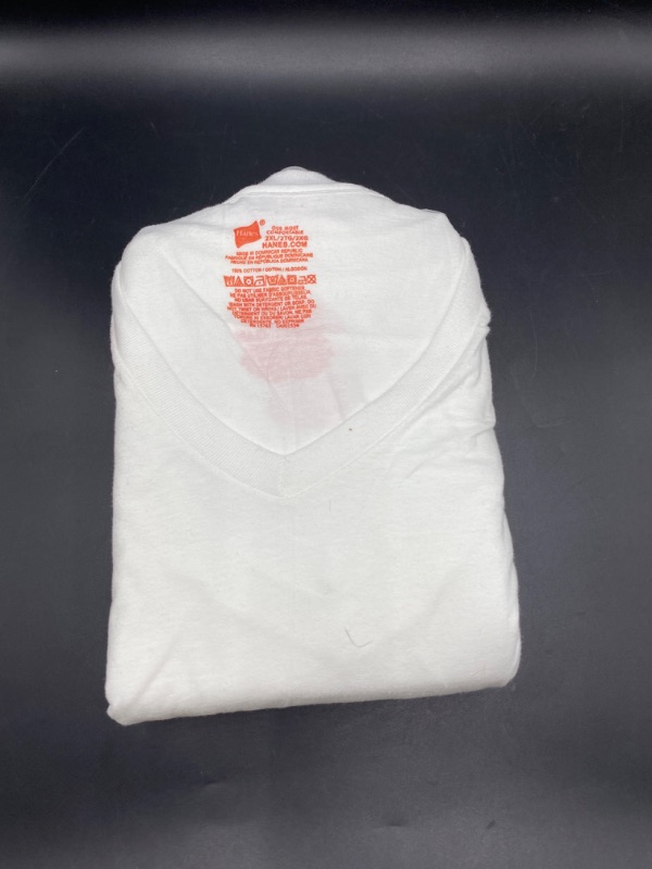 Photo 2 of Hanes Men's Crewneck T-Shirt with Fresh IQ - White-2XL
