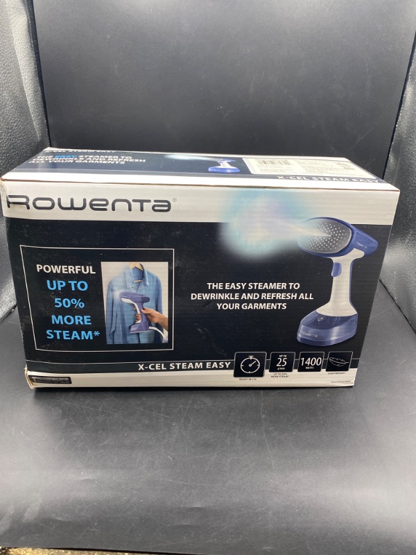 Photo 2 of Rowenta Handheld Steamer for Clothes Xcel Steam Easy Blue
