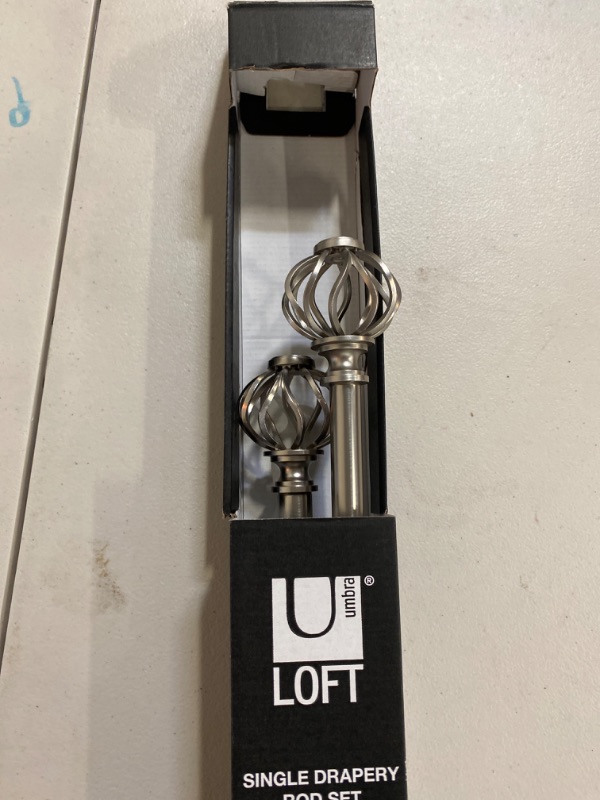 Photo 1 of Loft By Umbra Cagio Curtain Rod - Matte Nickel
